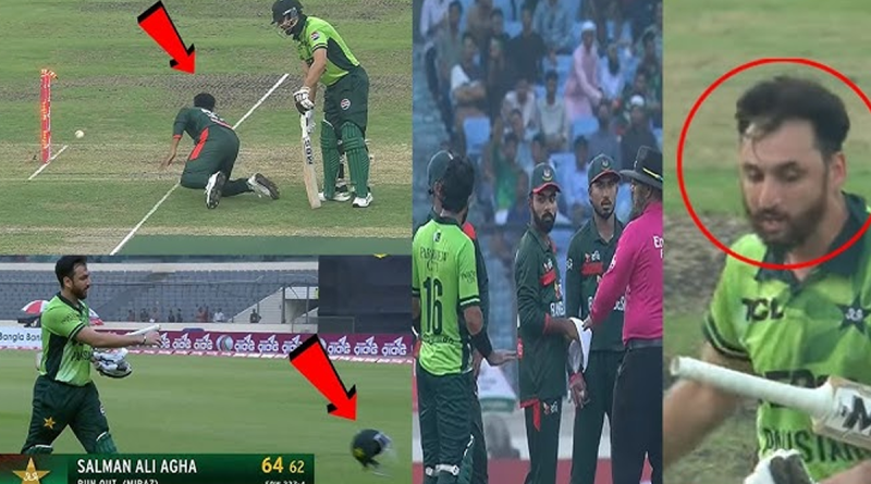 Sulman Ali Agha Run Out